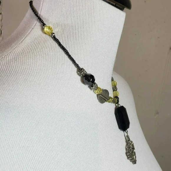 Unique choker beaded‎ necklace - Picture 4 of 6